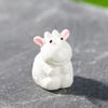 Микропейзаж смоляное украшение симпатичное трехмерное украшение в виде овцы, настольное украшение для автомобиля, аксессуары для украшения ягненка