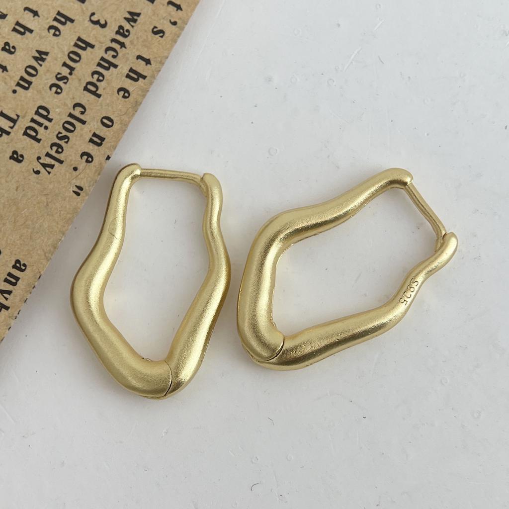 Xiaomi 925 Sterling Silver Earrings For Women Trendy Simple Shinning Gold Earring Jewelry Prevent Allergy Party Christmas Accessories