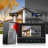 7in Wired Video Doorbell Password Card Night Vision Remote Access System