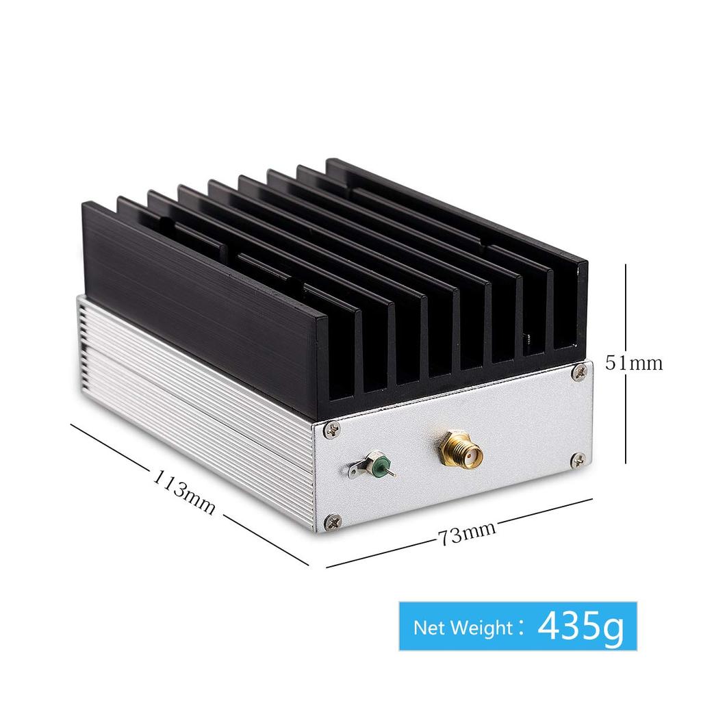 Сверхширокополосный усилитель мощности ВЧ 6 Вт 43 дБ КВ коротковолновый линейный усилитель 1 МГц ~ 130 МГц