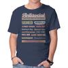 Unisex Crew Neck T-Shirt Antisocial Festival Graphic Short Sleeve Casual Tee