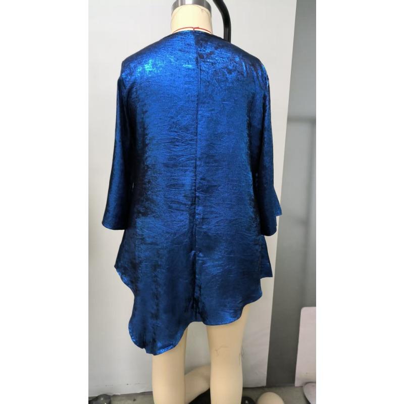 Women's Summer Loose Casual Crew Neck Seven-point Sleeve T-shirt