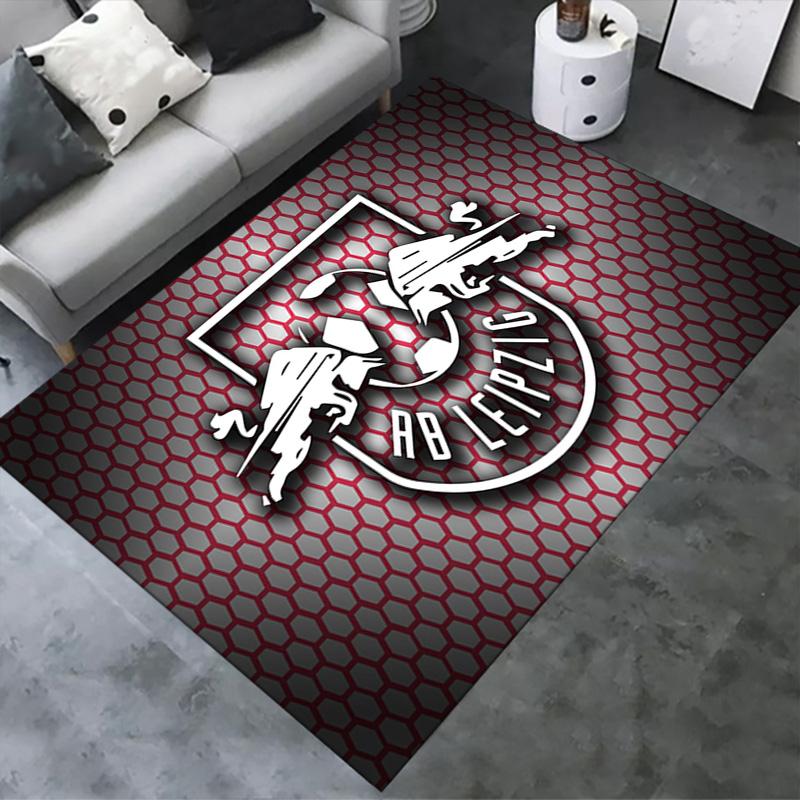 RB Leipzig Logo Carpet Rug for Living Room Bedroom Home Sofa Decoration,Kids play Non-slip Floor Mat