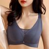 2025 New Anti-exposure Large Size Latex Breathable Underwear Large Size Full Cup Thin Push-up Bra
