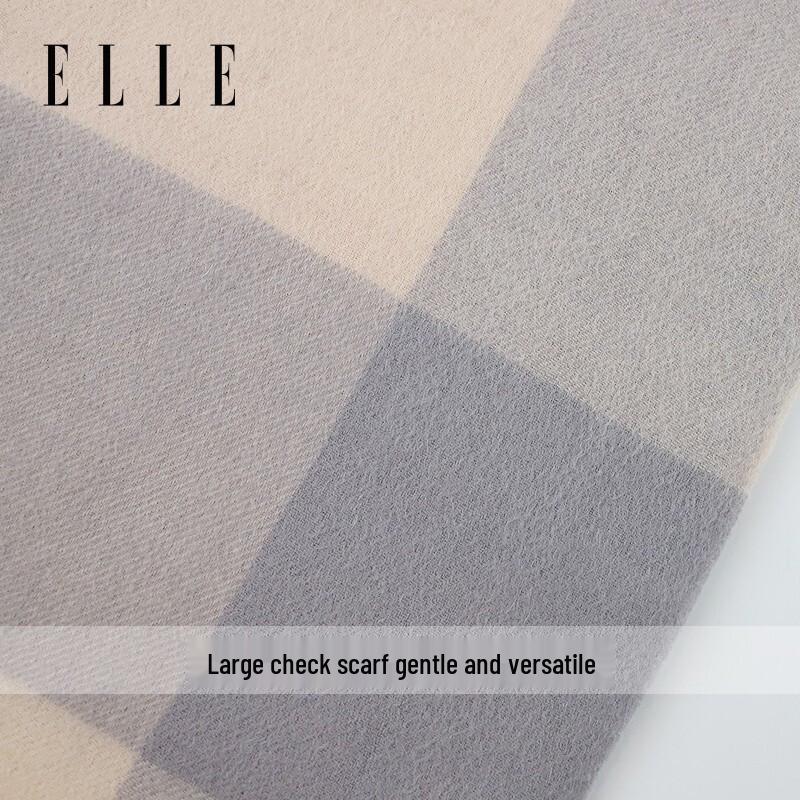 ELLE Women's Pure Wool Winter Scarf