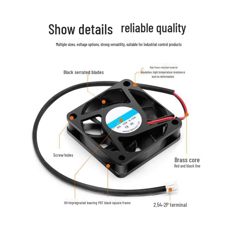 HJUN DC 24V Computer Chassis Cooling Fan