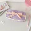 Sweet Lace Korean Style Pencil Case Desktop Storage Bow Pencil Pouch Bow Stationery Bag  Children