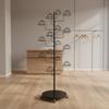 Floor Standing Hat Stand Rust-Resistant Multi-Tier Hat Display Stand Hairpiece Display Stand Strong Load-Bearing for Boutique
