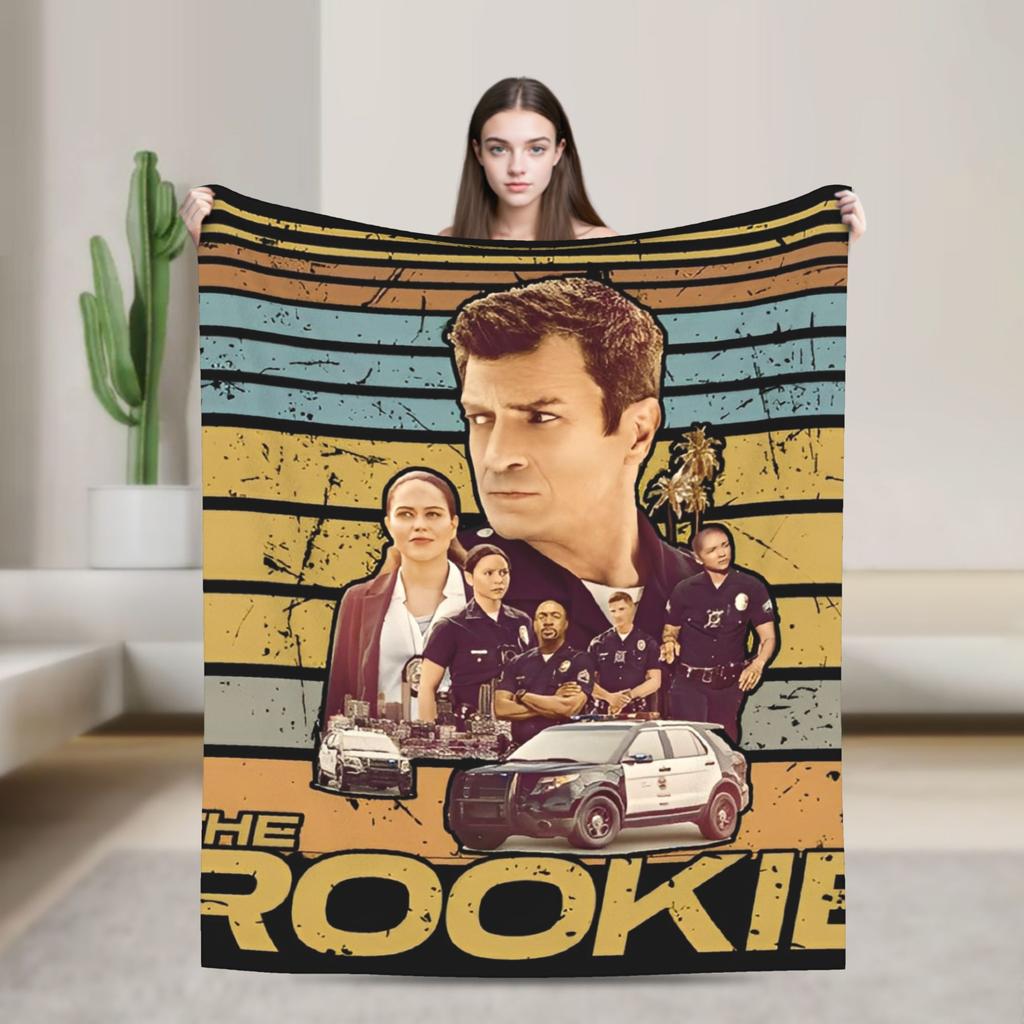 The Rookie TV Show Flannel Blankets Soft Throw Blanket for Living Room Picnic Graphic Bedspread Sofa Bed Cover