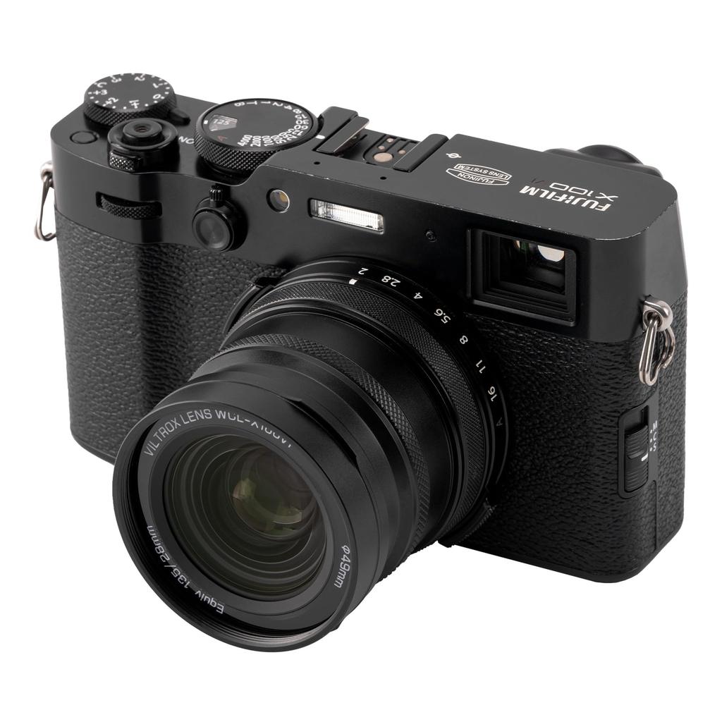 VILTROX Conversion Lens for FUJIFILM 49mm Lens Designed for Fujifilm Black 0.8x Wide-Angle X100, X100VI/X100V/X100F, (WCL-X100VI)