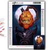 5D Diamond Painting Full Diamond Halloween Scary Pumpkin Head Man Diamond Painting Handmade Diy Diamond Mosaic Painting Home Decoration