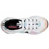 Skechers DLites 3.0 Zenway Кожаные Синтетические Круглый Носок На Шнуровке Низкие Папины Кроссовки Женские кроссовки Белые Розовые 12955-WPKB