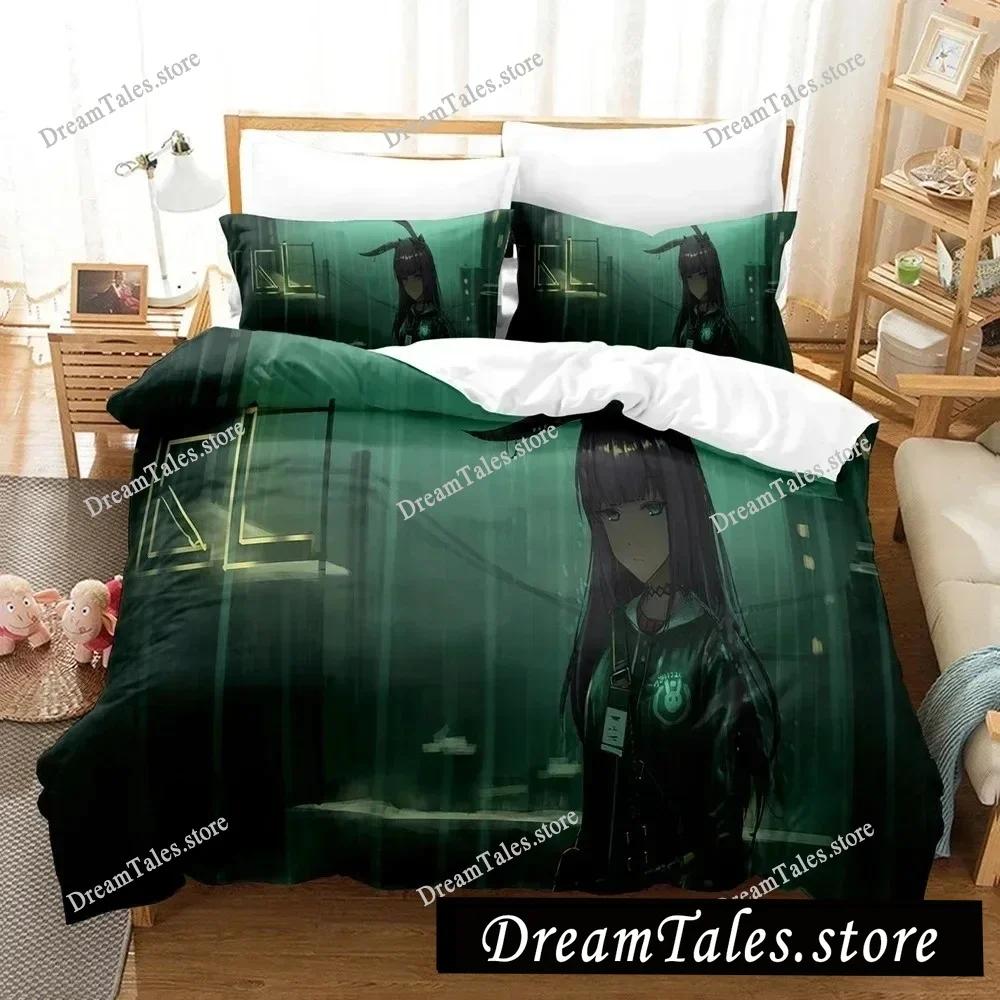 Fashion Anime 3D Arknights Bedding Sets Duvet Cover Set with Pillowcase Twin Full Queen King Bedclothes Bed Linen Customizable