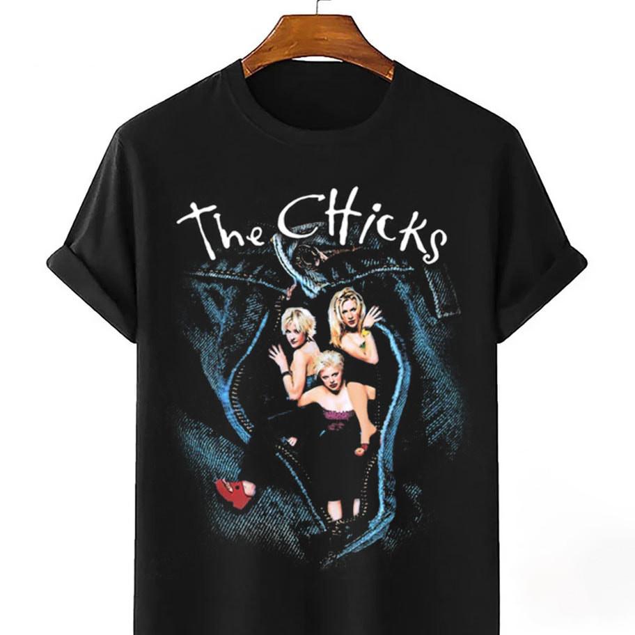 The Chicks Rock Band World Black Unisex T-Shirt Full Size 1L261