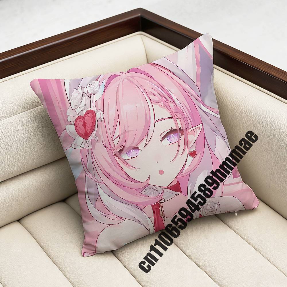 For Honkai Impact 3 Elysia Throw Pillow Case Sham 45X45Cm Decoration Square Sofa Pillowcase Pad Cover