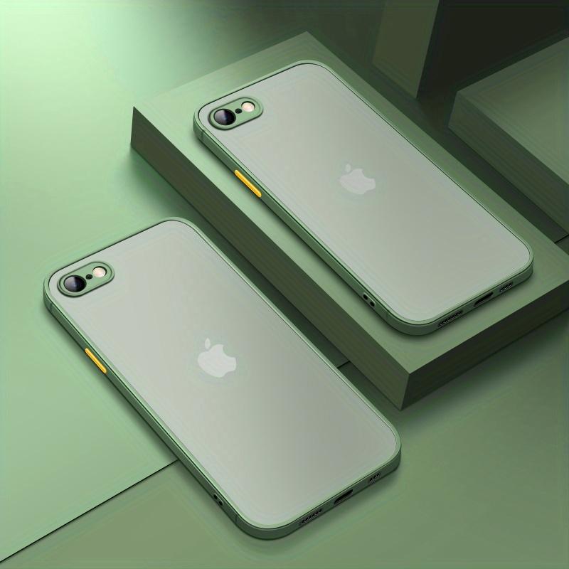Роскошный матовый противоударный чехол для телефона iPhone 11 12 13 14 15 Pro Max Plus Mini XR X XS IPhone 7/8/SE 3/2 (Издание 2022/2020 г.) Чехлы для полного покрытия линз