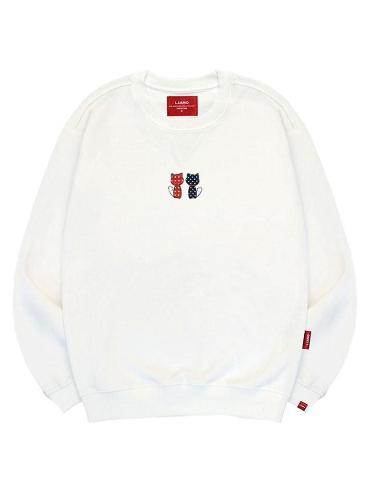 Свитшот с рисунком кошек для пары Ellamo, унисекс, больших размеров S~4XL (Тип Б)