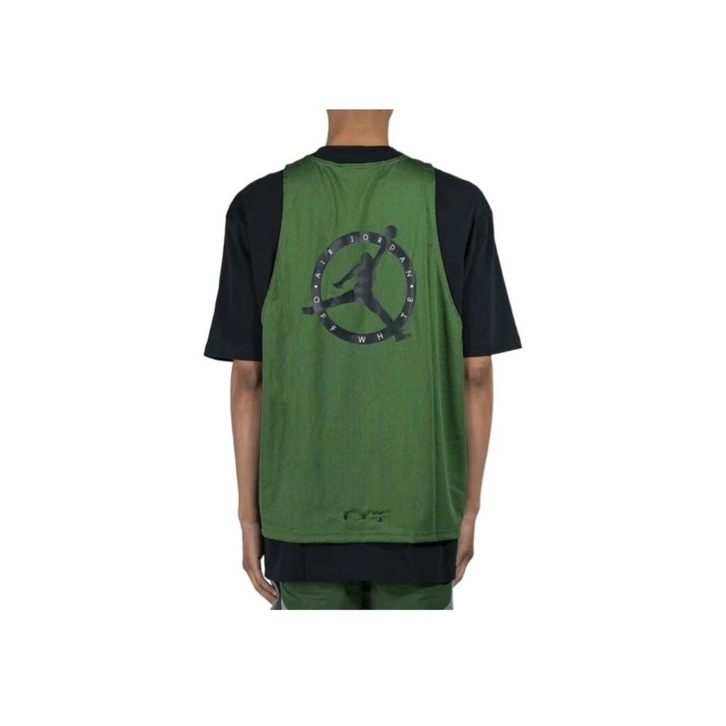 Мужские топы с короткими рукавами Air Jordan x Off-White Forest Green CV3518-361