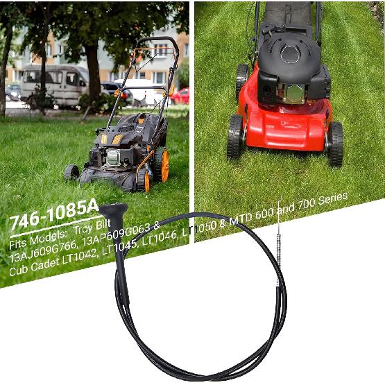 946-1085A Choke Control Cable Replacement for MTD Cub Cadet Troy-Bilt 746-1085 946-1085A 746-1085A Lawn Mower Parts - Fits LT1042 LT1045 LT1046