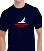 Белая красная футболка с логотипом Piedmont Airlines, темно-синий хлопок, для гиков авиации США