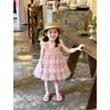 Summer Baby Girl Tulle Tutu Dress Sleeveless Princess Party Gown For 1st Birthday