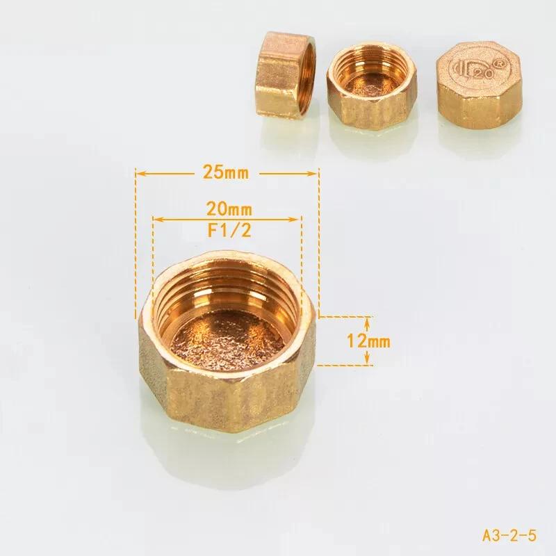1~10 шт. 1/2" 3/4" 1" BSP Латунная Заглушка Резьбовая Заглушка Конечная Заглушка для Водопроводной Трубы Фитинг Резьба Наружная Шестигранная Головка Заглушка