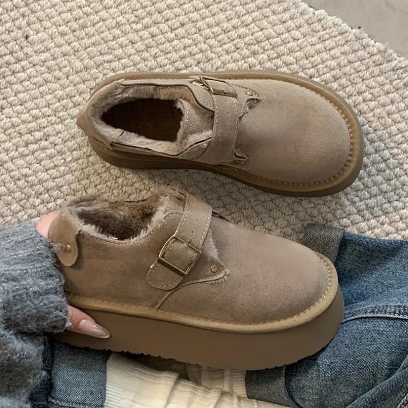 Женская обувь, элегантная, со средним каблуком, круглым носком, на скользящей подошве, зимние ботинки для женщин, весна-осень, высокое качество, большой размер, теплый, 39