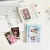 Double Buckle Photo Card Holder Cartoon M5 Pocket Notebook Kawaii Transparent Binder
