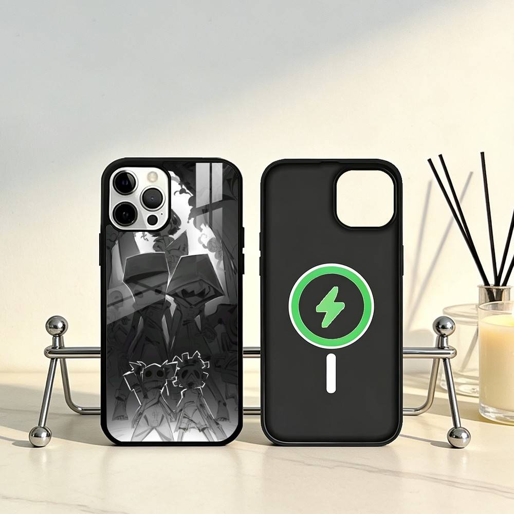 Чехол для телефона L-Little N-Nightmares для iPhone17,16,15,14,13,12,11 Plus,Pro Max Магнитный Для Magsafe Беспроводной Зарядки