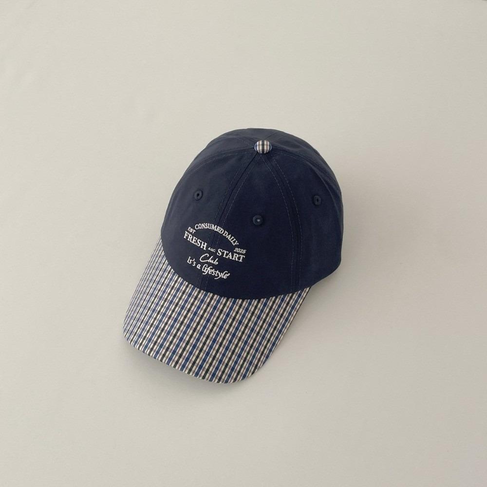 Spring Summer Baseball Hat Plaid Snapback Cap Fashion Peaked Cap  Girls