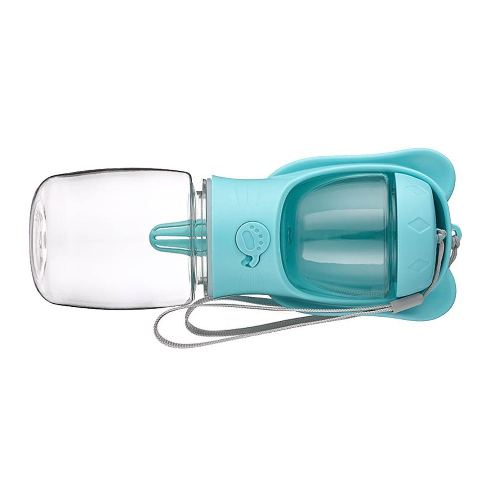 Lightweight Dog Travel Water Bottle Dual Storage Walking Pet Drink Cup Small Medium Pets