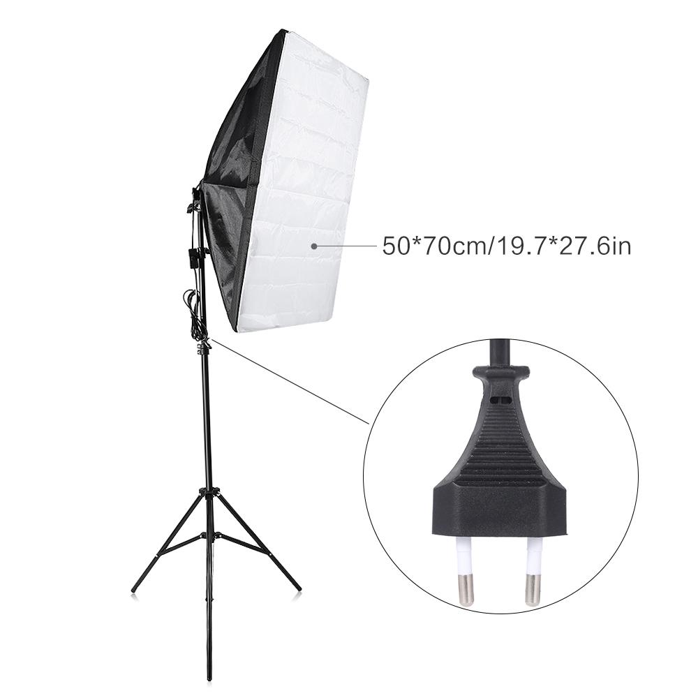 Photography Studio Cube Umbrella Softbox Light Lighting Tent Kit Photo Video Equipment 2 * 135W Bulb 2 * Tripod Stand 2