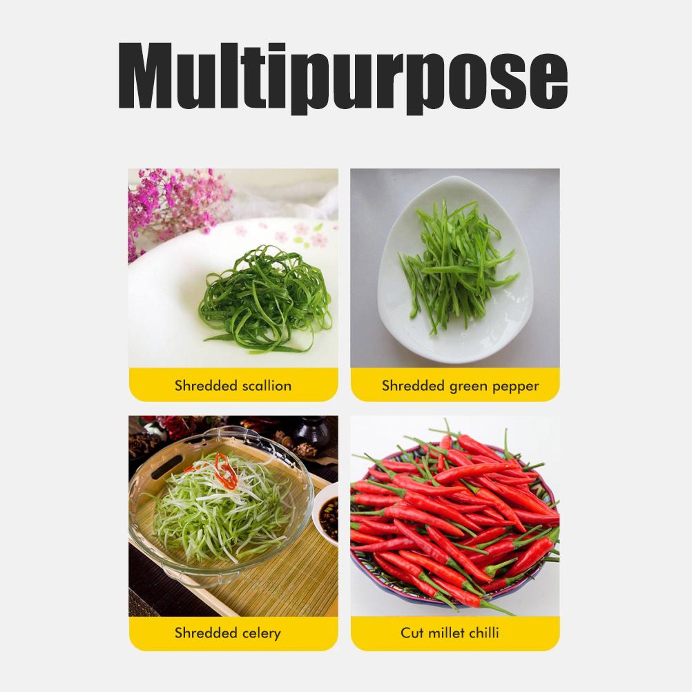 Household Stainless Steel Scallion Cutter Plum Blossom Shred Silk Cutter Sharp Onion Cutter Graters