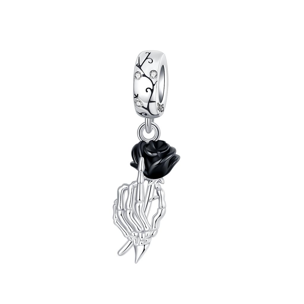 Funny Halloween Charms 925 Silver Pumpkin Ghost Witch Magic Hat Pendant Bead Fit Bracelet Necklace DIY Jewelry