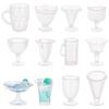 OLYCRAFT 24 Миниатюрные Чашки в 12 Миниатюрные Пластиковые Миниатюрные Десертные Миниатюрные Стаканы для Напитков Мини-Дом Мини-Домик Аксессуары Разновидности, Чашки,