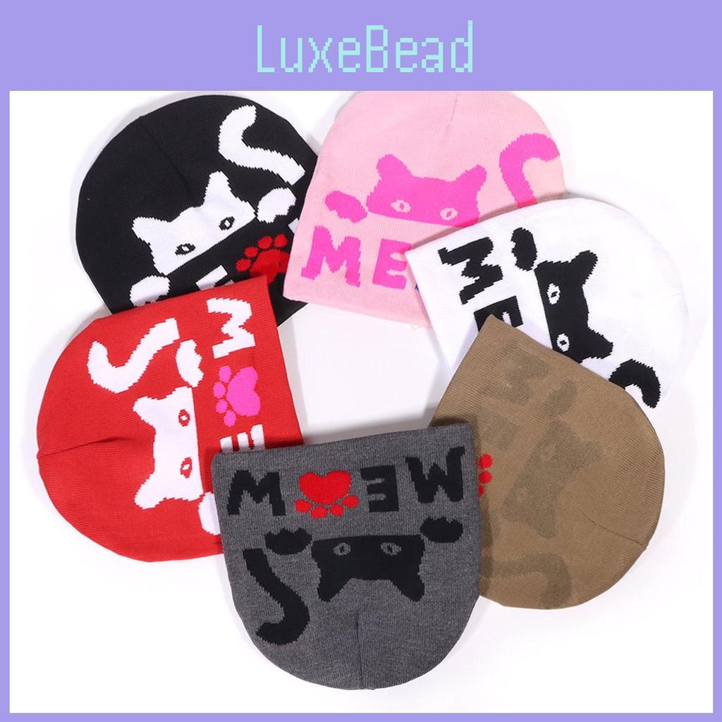 Cat Animal Pattern Knitted Beanie Hat For Women Men With Warmth And Stylish Streetwear For Fall Winter