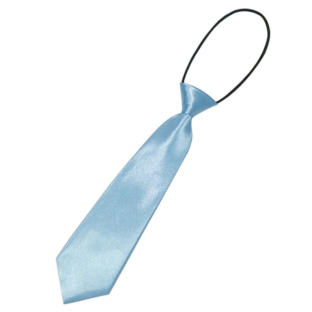 Blaze Accessories for Wedding For Kids Elastic Necktie Children Tie Solid Color School Uniform Tie