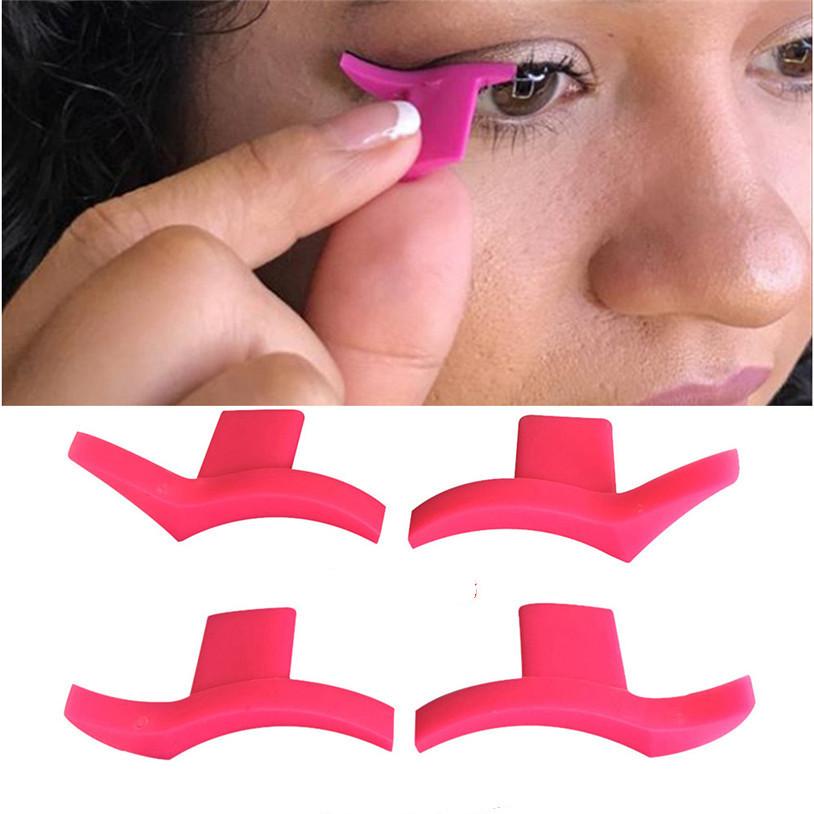 Eyeliner Mold 2 Wing Stamps Easy To Makeup Cat Eye Wing Eyeliner Stamp Makup Tools Eyeliner Stencils Beauty Portable Cosmetics