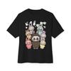 Cute Labubu Unisex Tee Women Funny Cartoon T Shirt Y2K 90S Harajuku Graphic Ulzzang T-Shirt 90S Print Tshirt Aesthetic Top Tee Unisex
