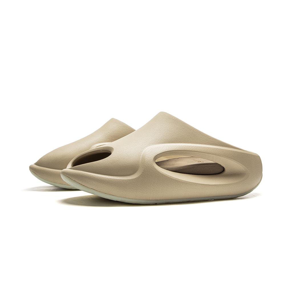 Li Ning Yun You Slay 2.0 Trendy Comfortable Slide Sandals With Replacement Insoles Silent Non-Slip Unisex Sandals Light-Brown AZSV009-7