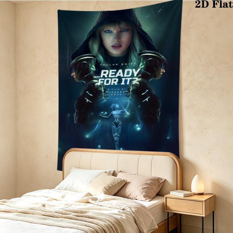 Taylor Wall Tapestry Aesthetic Wall Hanging Printed Fabric Blanket Decorative Tapestries For Bedroom Living Room Home Decor