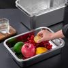 Minai Stainless Steel Rectangular Deep Drain Basin