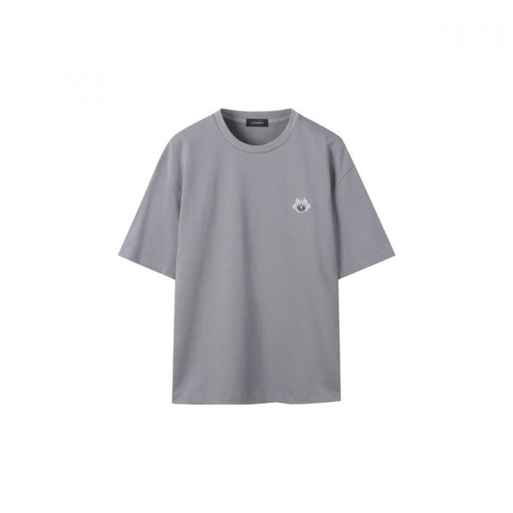 CusTomellow Gray Relax FiT Logo T shirT cwTam25414gyx