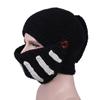 Funny Knight helmet Hat with Mask Playful Headgear Stretchy Knitted Roman Knight Cap  Outdoor