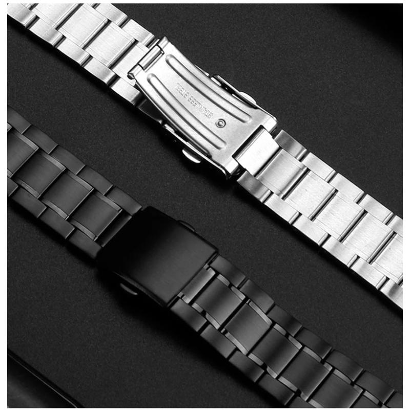 19 мм 21 мм Для Swatch цельнометаллический браслет вогнуто-выпуклая часовая цепочка YVS400 451 YVB404 железные мужские женские стальные ремешок для часов