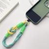 Чехол-накладка для мобильного телефона, ремешок на запястье, симпатичный, анти-потеряющийся, подвесной шнур, универсальный телефон, короткий плетеный браслет, подарки