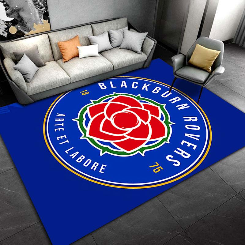 Blackburn Rovers Logo Carpet suitable as a non-slip mat for the living room or bedroom sofa