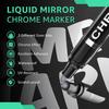 New Silver Mirror Chrome Marker for DIY Paint Finish Metallic Water UV Resistant Fade-proof Metal Permanent Paint Craftwork Pen