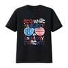 4th of July Red White Blue Oncology Crew Patriotic Nurse Mens T Shirt Black XL vintage Washed Stretched Versatile Soft Casual