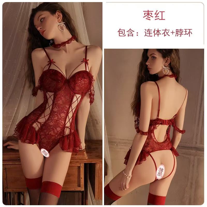Сексуальное сексуальное нижнее белье горячая перспектива сетчатый цельный униформа большой размер костюм 2390